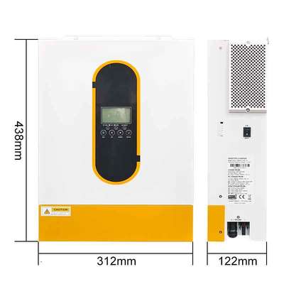 6.2kw 6.2KVA 48V Hybrid Solar Inverter Single Phase Pure Sine Wave Off Grid MPPT with Dual Output for Smart Load
